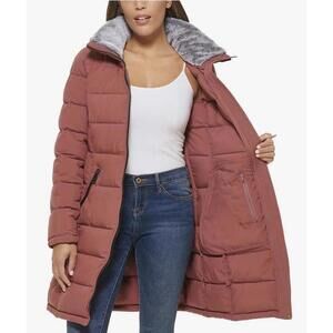 NWOT Andrew Mark Stretch Hooded Long Stretch Parka Jacket